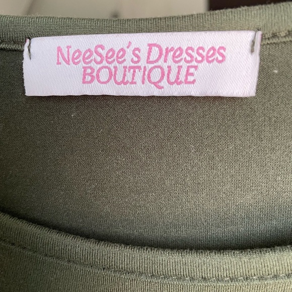 Olive Green Colored Brendall Dress - Picture 7 of 7